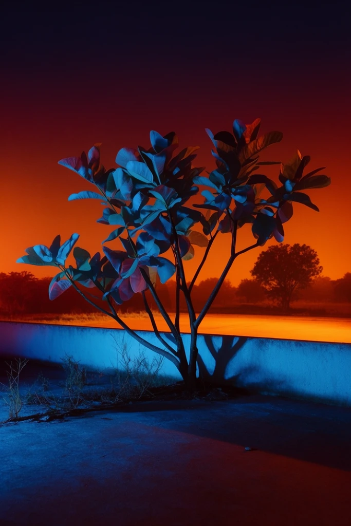 Chromatic Neon Noir style AI image example 2