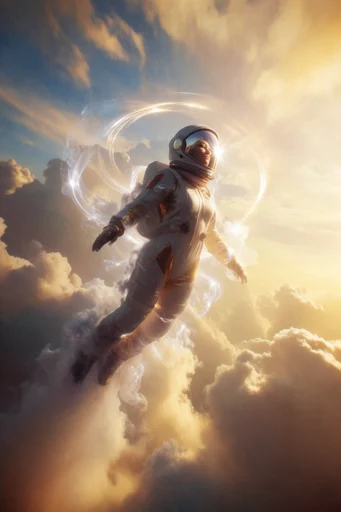 Celestial Ethereal Surrealism style AI image example 2