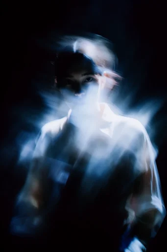 Spectral Bioluminescent Noir moodboard — generate AI images in this style