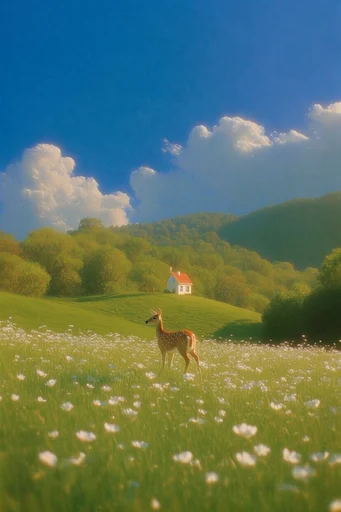 Surreal Liminal Pastoral style AI image example 2