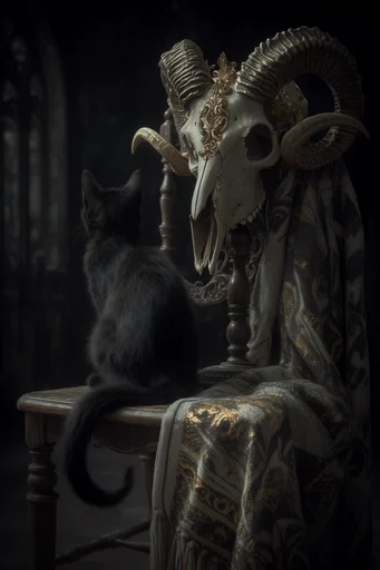 Opulent Gothic Surrealism style reference image — black lace veil