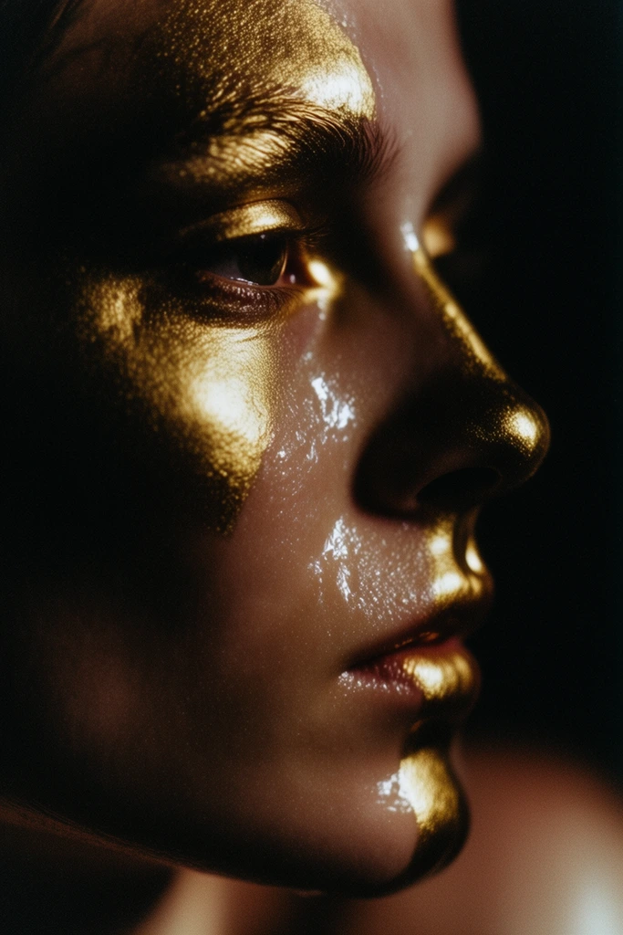 Gilded Obsidian Chiaroscuro style AI image example 1