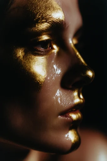 Gilded Obsidian Chiaroscuro moodboard — generate AI images in this style