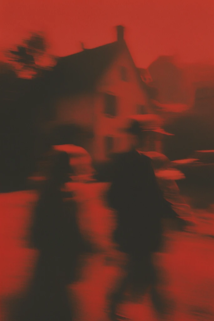 Crimson Kinetic Noir style AI image example 2