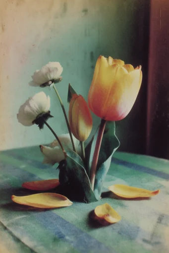 Nostalgic Analog Archive style reference image — offset lithography texture