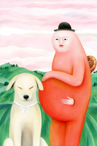 Ethereal Pastel Surrealism style reference image — minimalist composition