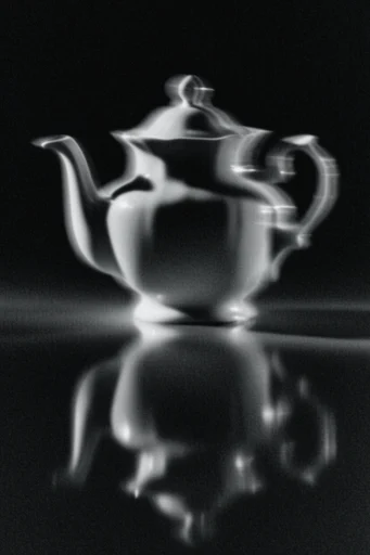 Spectral Motion Noir style reference image — heavy film grain