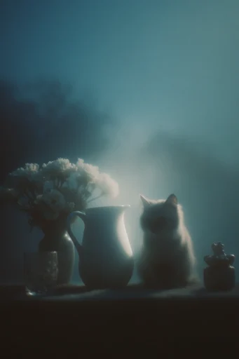 Cinematic Liminal Fog style reference image — heavy atmospheric fog