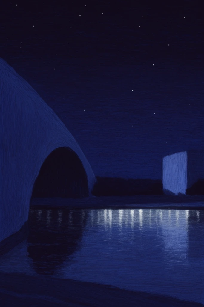 Nocturnal Cosmic Minimalism style AI image example 2
