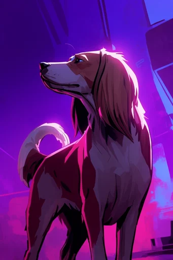 Neon Synthwave Graphic Noir style reference image — retro-futuristic atmosphere