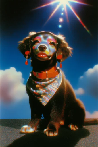 Luminous Retro Surrealism style reference image — vintage sci-fi atmosphere