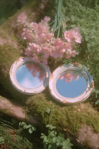 Ethereal Pastoral Surrealism style reference image — golden hour lighting