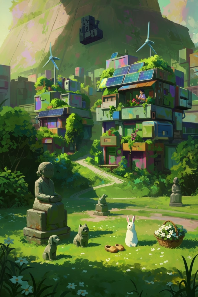 Luminous Urban Narrative style AI image example 2