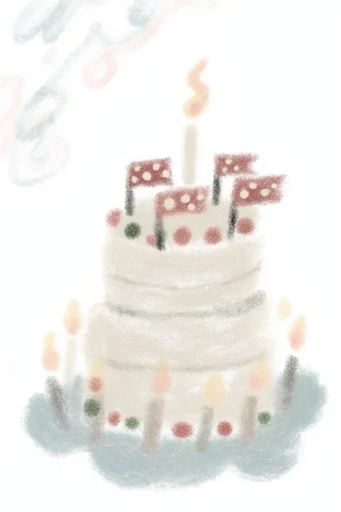 Whimsical Crayon Narrative style reference image — vintage cartoon style