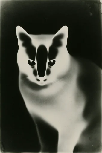 Experimental Darkroom Surrealism style reference image — rayograph