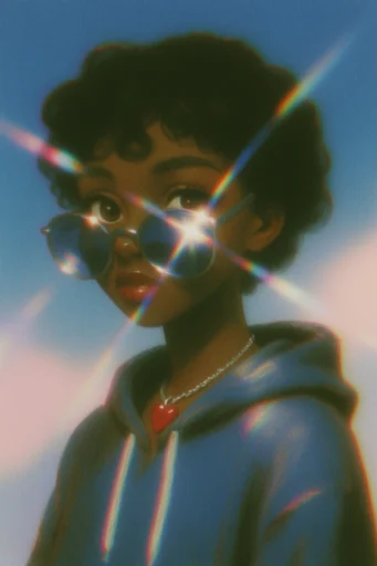 Cinematic Nocturnal Prism style reference image — soft focus dreamcore