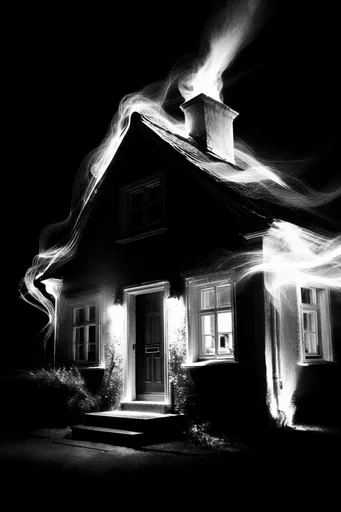 High-Contrast Noir Chiaroscuro style AI image example 4