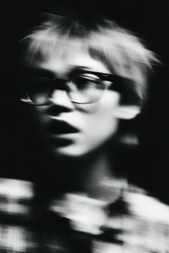 Kinetic Noir Abstraction style reference image — cinematic noir
