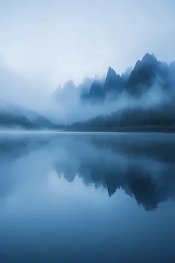 Ethereal Muted Minimalism style reference image — serene solitude