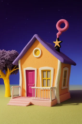 Hyper-Saturated Surreal Pop style AI image example 4