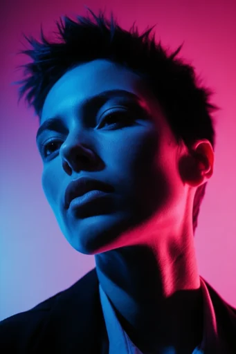 Cinematic Neon Noir moodboard — generate AI images in this style