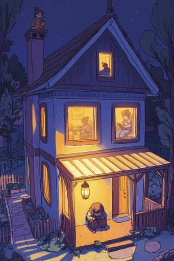 Luminous Nocturnal Whimsy style AI image example 4