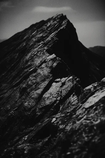 Raw Cinematic Noir style reference image — high-contrast black and white