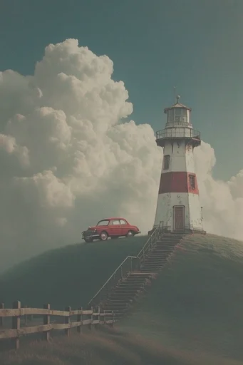 Ethereal Analog Surrealism style reference image — minimalist composition