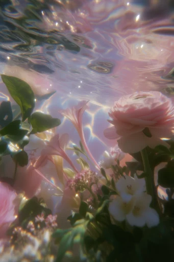 Ethereal Prismatic Aqueous style reference image — soft-focus bokeh
