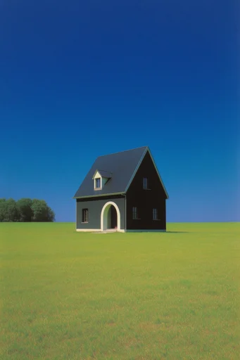 Surrealist Liminal Minimalism style AI image example 4