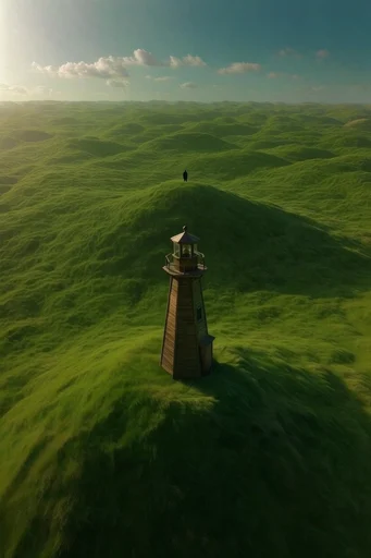 Surreal Velvet Verdancy style reference image — minimalist landscape photography