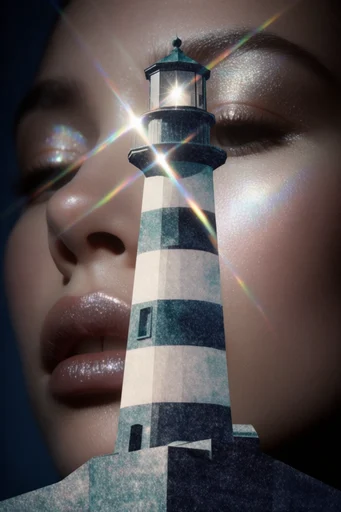 Prismatic Tactile Glamour style reference image — low-key dramatic lighting