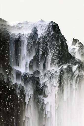Algorithmic Digital Decay style reference image — pixel sorting