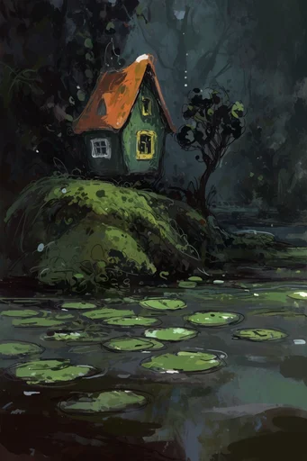 Chiaroscuro Jungle Noir style reference image — sharp geometric accents