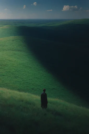 Cinematic Chiaroscuro Solitude style AI image example 2