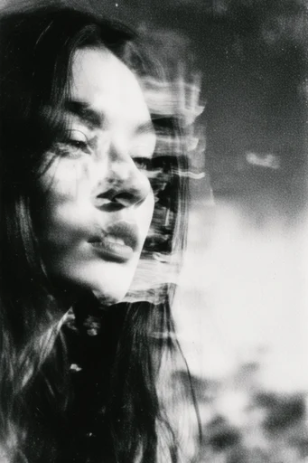 Spectral Kinetic Noir style reference image — ghostly silhouettes