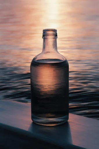 Luminous Nocturnal Fluidity style reference image — liquid light refraction