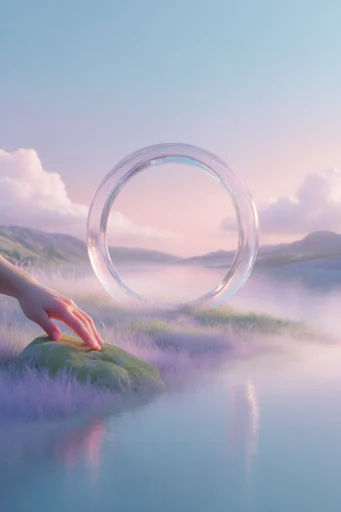 Ethereal Pastel Surrealism style reference image — ethereal pastel palette