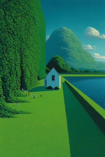 Surreal Pastoral Impressionism style reference image — dramatic lighting
