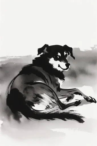 Atmospheric Ink Minimalism style reference image — charcoal graphite texture