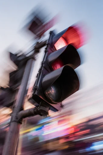 Kinetic Nocturnal Velocity style reference image — vibrant neon contrast