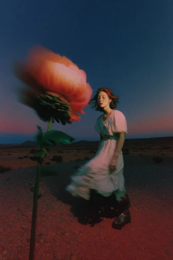 Atmospheric Surrealist Nostalgia style reference image — cinematic motion blur