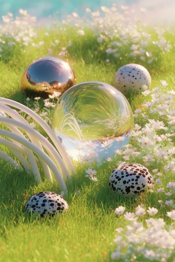 Ethereal Luminescent Xenopastoral style reference image — xenopastoral landscape