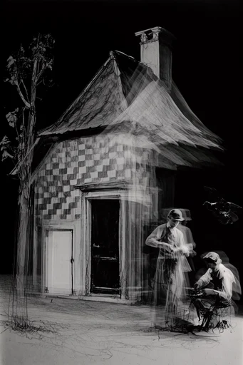 Kinetic Spectral Chiaroscuro style reference image — chiaroscuro lighting
