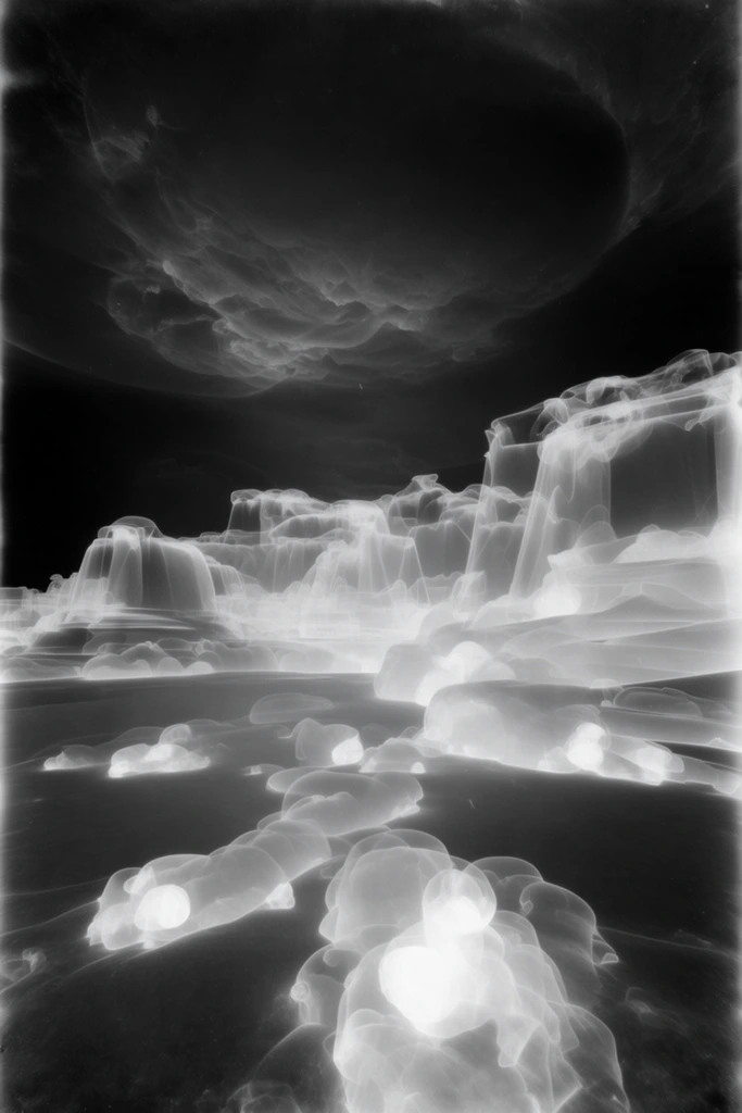 Ethereal Radiographic Noir style AI image example 2