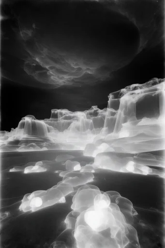 Ethereal Radiographic Noir style AI image example 2