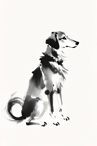 Dynamic Sumi-e Minimalism style reference image — textured rice paper
