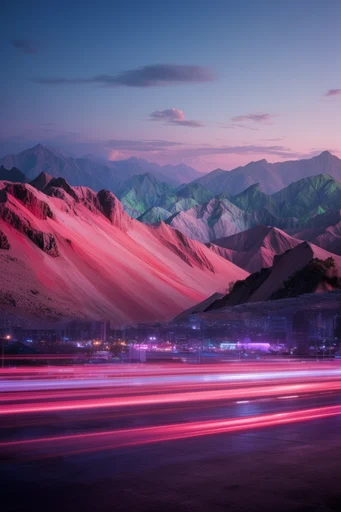 Kinetic Nocturnal Transit style reference image — urban motion blur