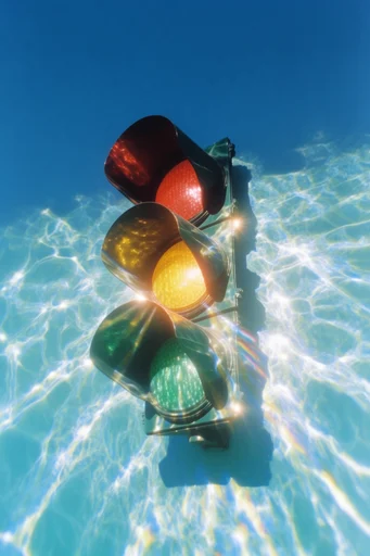 Luminous Aquatic Minimalism style reference image — sunlight refraction