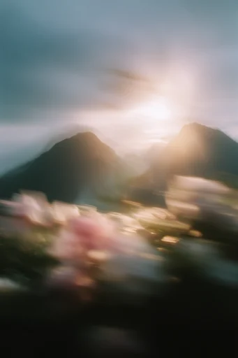 Ethereal Kinetic Luminescence style reference image — long exposure motion blur